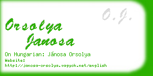 orsolya janosa business card